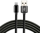 Kabel Everactive USB Type-A - Lightning M/M 2 m Black (5903205771537) - obraz 2