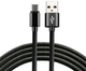 Kabel Everactive USB Type-A - USB Type-C 2 m Black (5903205771551) - obraz 3