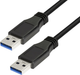 Kabel LogiLink USB Type-A M/M 1 m Black (4052792001013) - obraz 1