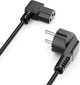 Kabel zasilający kątowy Manhattan CEE7/7 - IEC-C13 2 m Black (766623308717) - obraz 2