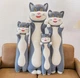 Мягкая Игрушка Кот 110 см, Подушка, Обнимашка, Синий - изображение 4