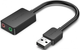 Karta dźwiękowa Vention USB Sound Card 2.0 Channel 0.15 m Black (6922794761063) - obraz 2