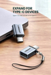 Kabel Ugreen US270 OTG Adapter Type-C 3.1 m - USB 3.0 F Alum. Gray (6957303852833) - obraz 2