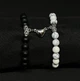 Парні браслети Камені з магнітами Black - White marble - зображення 4
