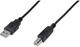 Kabel drukarkowy Digitus USB Type-A - USB Type-B M/M 1.8 m Black (4016032282730) - obraz 1