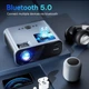 Мультимедійний проектор Surewheel Е60 Full HD 12000 Лм WiFi Bluetooth з динаміками g2 - зображення 5