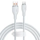 Кабель заряджання Baseus P10355703221-00 (100W) (1.2M) USB to Type-C швидка зарядка Fast Charging для мобільних пристроїв для синхронізації для телефону/смартфону Білий - зображення 1