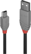 Kabel Lindy USB Type-A - mini-USB M/M 1 m Black (4002888367226) - obraz 2