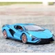 Машинка колекційна Lamborghini Sian металева моделька спорткар іграшка 21 см Синій (3469514) - зображення 6