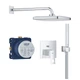 Душова система прихованого монтажу GROHE Eurocube із верхнім душем латунь хром 25289000 - зображення 1