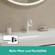 Cмеситель для умывальника однорычажный HANSGROHE Tecturis S CoolStart EcoSmart+ белый латунь с донным клапаном 73340700 - изображение 6