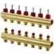 Колектор для теплої підлоги DANFOSS 7 контурів з витратомірами 1"/3/4" FHF 088U0527 - зображення 1