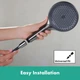 Шланг для душа HANSGROHE Designflex 1600мм силиконовый черный 28260340 - изображение 4