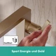 Cмеситель для умывальника с высоким изливом HANSGROHE Tecturis E CoolStart EcoSmart+ бронзовый латунь с донным клапаном 73070140 - изображение 5