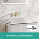 Cмеситель для умывальника с высоким изливом HANSGROHE Tecturis E CoolStart EcoSmart+ бронзовый латунь с донным клапаном 73070140 - изображение 6