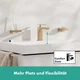 Змішувач для умивальника з джойстиком HANSGROHE Tecturis E EcoSmart+ бронзовий латунь 73011140 - зображення 5