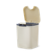 Відро для сміття 2 л з кришкою пластикове бежеве MVM BIN-06 2L BEIGE - зображення 12
