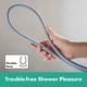 Шланг для душа HANSGROHE Designflex 1600мм силиконовый хром 28260000 - изображение 4