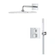 Душова система прихованого монтажу GROHE Grohtherm із верхнім душем латунь хром 34868000 - зображення 4