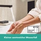 Cмеситель для умывальника однорычажный HANSGROHE Tecturis E EcoSmart+ черный латунь с донным клапаном 73060670 - изображение 3