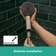 Душова лійка HANSGROHE Pulsify Planet Edition EcoSmart+ із кнопкою 105мм пластик бежева 26077210 - зображення 5