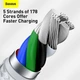 Кабель BASEUS Type-C to Lightning Cafule Series Metal Data Cable |2M, 20W, PD| (CATLJK-B02) белый - изображение 5