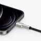 Кабель BASEUS Lightning Cafule Series Metal Data Cable |2M, 2.4A| (CALJK-B02) черный - изображение 3