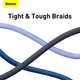 Кабель Baseus Type-C to Type-C Crystal Shine Series Fast Charging Data Cable |2m, 100W| чорний - зображення 5