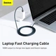Кабель Baseus Type-C to Type-C Crystal Shine Series Fast Charging Data Cable |2m, 100W| чорний - зображення 6