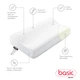 Подушка анатомическая Sonex Basic Memory с памятью 40x60x11/9 см Белая (SO102445) - изображение 3