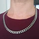 Цепочка мужская Steel Braiding 9мм с крестом. Кубинское плетение, качественная медицинская сталь - изображение 5