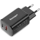 Зарядное устройство ESSAGER 30W Journey Fast Charger PD+QC Black (ECTPQS-ZTB01) - изображение 1