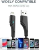 Зарядний кабель Essager USB - Lightning Rousseau 2.4A Fast Charging Cable 1 м Black (EXCL-LS01) - зображення 3