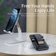 Подставка ESSAGER настольная под мобильный телефон планшет Knight Foldable Desk White (EZJZM-QS02) - изображение 4