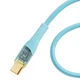 Кабель зарядний Essager Type-C to Type-C Interstellar Transparent Design 100 W 1 м Blue (EXCTT1-XJ03-P) - зображення 2