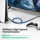 Кабель HDMI надшвидкісний 8K/60Гц UGREEN 48 Гбіт/с плетений HDR Dolby Vision HDR10 2.1 0.5м (40493) - зображення 4
