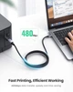 Кабель Ugreen USB-C to USB type B 2.0 Printer Cable для принтерів, сканерів, БФП 0.5 м Black (US370) - зображення 3