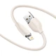 Кабель зарядный Baseus USB - Lightning Jelly 2.4A 2 м Pink (CAGD000104) - изображение 3