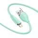 Кабель зарядний Baseus USB - Lightning Jelly 2.4A 2 м Green (CAGD000106) - зображення 3