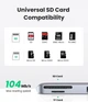 USB-концентратор UGREEN USB C хаб для MacBook MicroSD, USB тип C, SDXC, USB 3.0 Silver (CM251) - изображение 4