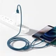 Кабель зарядный Baseus Superior 3в1 USB to Lightning/USB Type C/micro USB 3.5 А 1.5 м Blue (CAMLTYS-03) - изображение 8