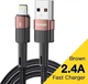 Кабель зарядный Essager USB - Lightning Star 6A 2 м Brown (EXCL-XCA12) - изображение 1