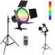 Світлодіодна RGB лампа JSL-216 LED відеосвітло з пультом та штативом 2м прожектор для фото та відеозйомки - зображення 9