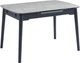 Стол обеденный Vetro Mebel TM-76 Калакатта мрамор глянцевый (TM-76-calacatta-marble/black) - изображение 1