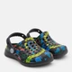 Детские кроксы-сабо для мальчика Joybees Kids Active Clog Graphic Black Spiral Tie Due UKCLG.BST. 25-26 (C8/C9) Черный/Разноцветный (810067716437) - изображение 2