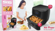 Електрична фритюрниця DSP безмаслянная з антипригарним покриттям 6L 1700W Чорна - изображение 2