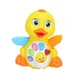 Музична Качка Hola Toys 808-8, їздить, ворушить очима та ротом, крякає, світяться крила, у коробці. - зображення 1