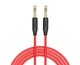 Аудіо кабель Hoco UPA11 Aux 3.5mm to Aux 3.5mm Червоний Jack 3.5 to Jack 3.5 1m КОД: 28962 - зображення 2