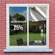 Плівка для вікон CNC Tech R-silver 25% архітектурна дзеркальна 100x152 см Срібний (542) - зображення 1