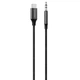 Кабель AUX Proove SoundTrack Type-C to 3.5mm (1m) black - зображення 1